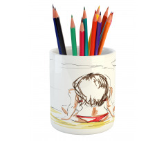 Sketch Beach Summer Pencil Pen Holder