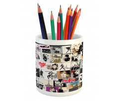 Collage Fashion Modern Pencil Pen Holder