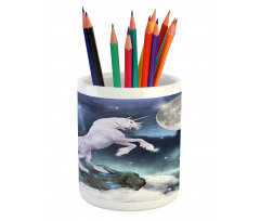 Rock up Cliffs Image Pencil Pen Holder