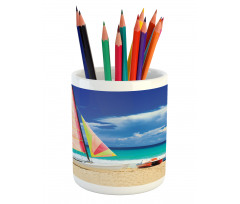 Ocean Sailing Exotic Pencil Pen Holder