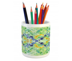 Garden Flowers Pencil Pen Holder