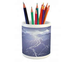 Thunderstorm Dark Clouds Pencil Pen Holder