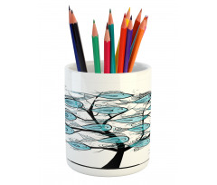 Sea Animals on Tree Theme Pencil Pen Holder