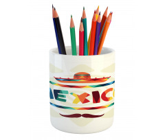 Sombrero Aztec Pencil Pen Holder