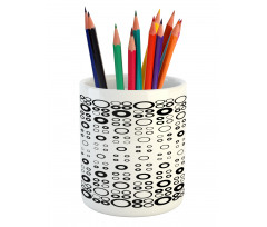 Vortex Disc Shapes Pencil Pen Holder