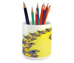 Trippy Seahorse Pattern Pencil Pen Holder