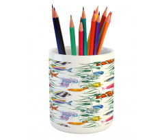 Watercolor Underwater Pencil Pen Holder