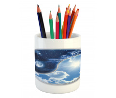 Moon and Sun Pencil Pen Holder