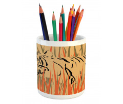 Tiger Jungle Pencil Pen Holder