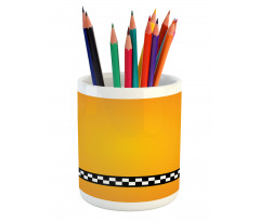 Yellow Cab Artdeco Pencil Pen Holder