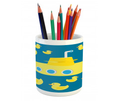 Yellow Submarine Pencil Pen Holder