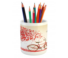 Heart Tree Bike Pencil Pen Holder