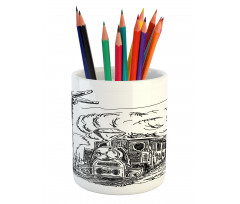 Railroad Drawing Pencil Pen Holder