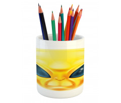 Alien Space Smiley Face Pencil Pen Holder