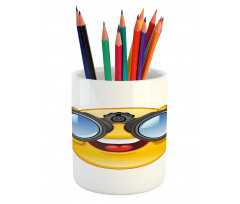 Smiley Face and Telescope Pencil Pen Holder