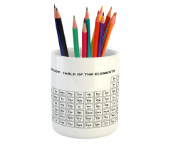 Element Table Chemisty Pencil Pen Holder