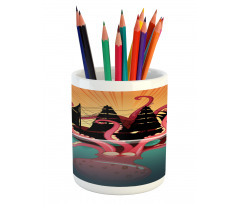 Coral Sea Monster Folk Pencil Pen Holder