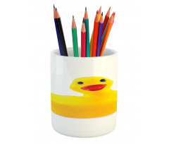 Yellow Ducky Pencil Pen Holder