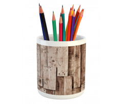 Vintage Barn Floor Art Pencil Pen Holder