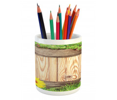 Garden Fence Butterfly Pencil Pen Holder