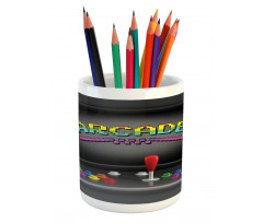Arcade Retro Fun Pencil Pen Holder