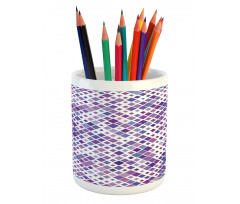 Purple Retro Pencil Pen Holder