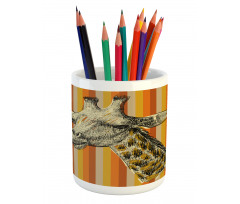 Hipster Animal Pencil Pen Holder