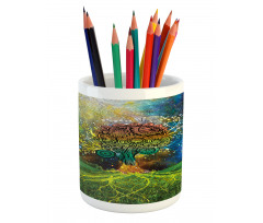 Mother Earth Theme Pencil Pen Holder