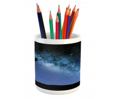 Milky Way Nİght Galaxy Pencil Pen Holder