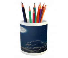 Moon and Stars Pencil Pen Holder