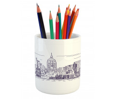 Sketchy NYC Island Pencil Pen Holder