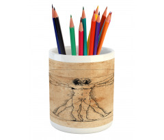 Human Painting Pencil Pen Holder