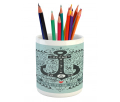 Vintage and Anchor Pencil Pen Holder