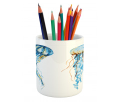 Jellyfish Exotic Sea Pencil Pen Holder