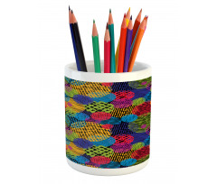 Geometric Sketchy Forms Pencil Pen Holder