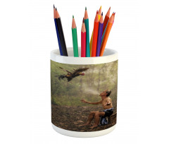 Forest Birds Eco Pencil Pen Holder