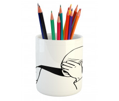 Captain Picard Face Palm Pencil Pen Holder