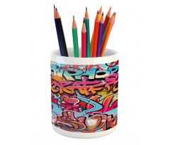 Hip Hop Street Art Pencil Pen Holder