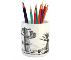 Sketchy Mexican View Pencil Pen Holder