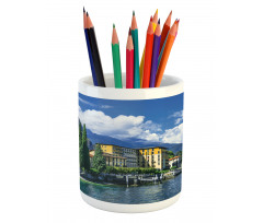 Landscape of Lake Como Pencil Pen Holder