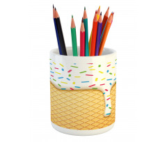 Melting Ice Cream Cones Pencil Pen Holder