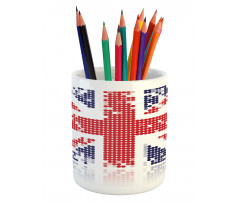 Grunge Kingdom Flag Pencil Pen Holder