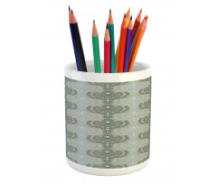 Abstract Art Floral Pencil Pen Holder
