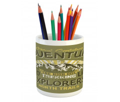 Outdoor Adventure Poster Pencil Pen Holder