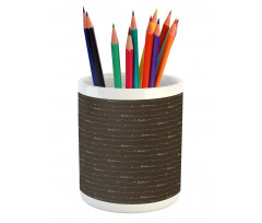 Hope Love Fun Happy Words Pencil Pen Holder