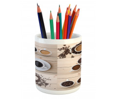 Coffee Mugs Snacks Beans Pencil Pen Holder