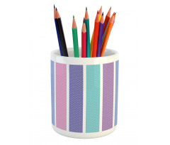 Polka Dot with Stripes Pencil Pen Holder