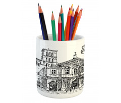 Scenery of Rome Pencil Pen Holder