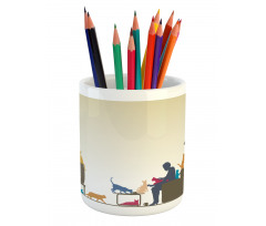 Crazy Cat Lady Home Pencil Pen Holder