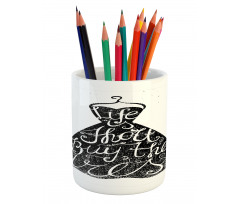 Positive Words on Hanger Pencil Pen Holder